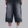 Skate-slitna snickarshorts