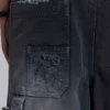 Skate-slitna snickarshorts