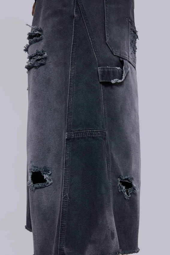 Skate-slitna snickarshorts