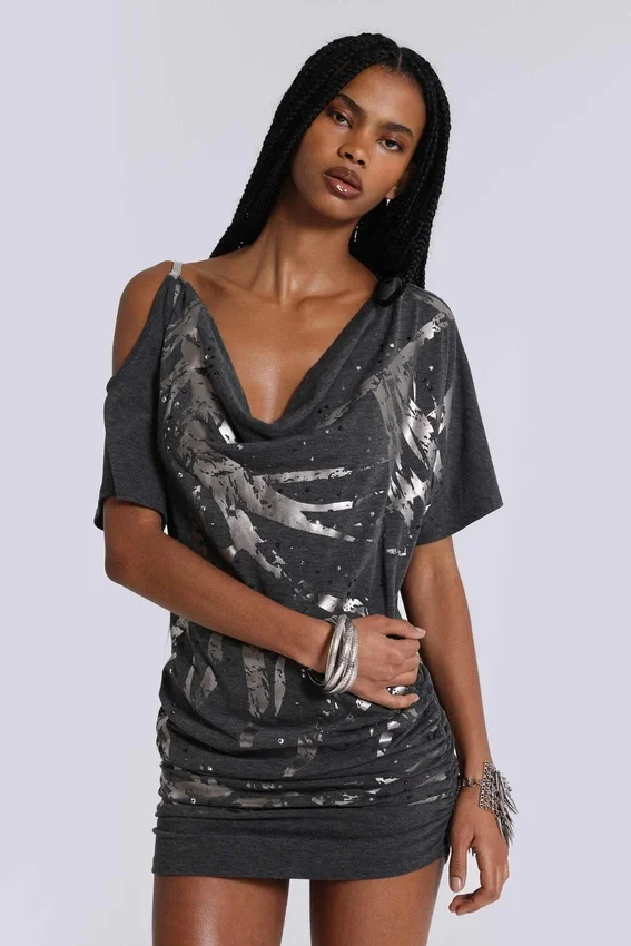 Sky asymmetrisk miniklänning