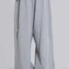 Slitna gråmelerade, baggy Monster Joggers