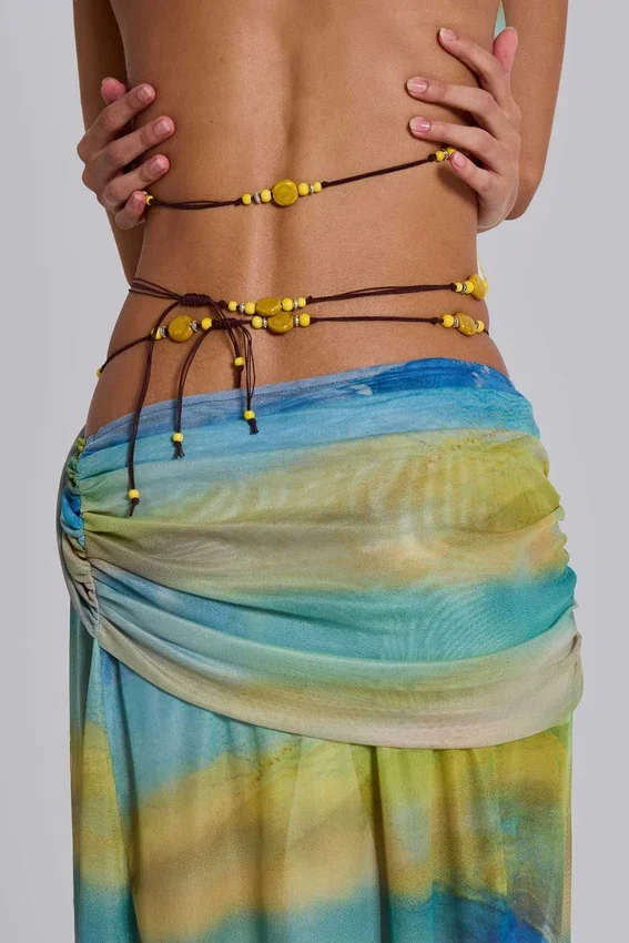 Soleila draperad maxikjol