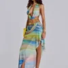 Soleila draperad maxikjol