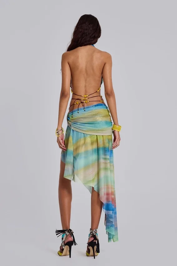 Soleila draperad maxikjol