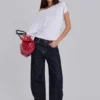 Sonic Embroidered Baggy Jeans