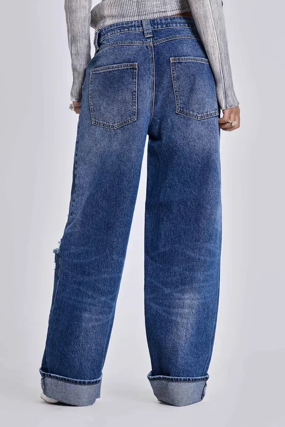 Sonic-Jeans i vintageblå tvätt