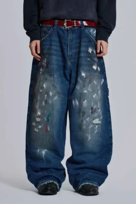 Splatter Cinch Carpenter-Jeans