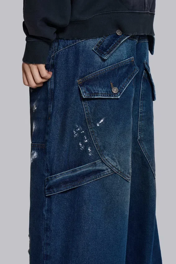 Splatter Cinch Carpenter-Jeans