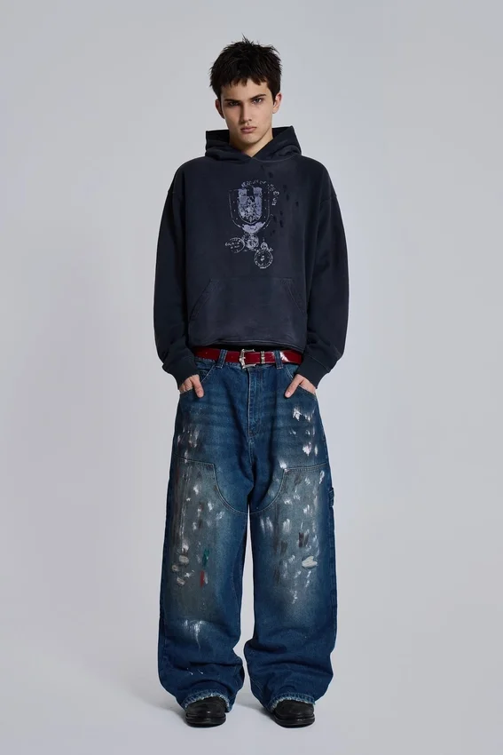Splatter Cinch Carpenter-Jeans