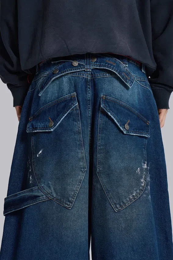 Splatter Cinch Carpenter-Jeans