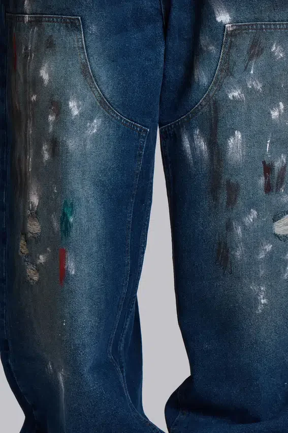 Splatter Cinch Carpenter-Jeans