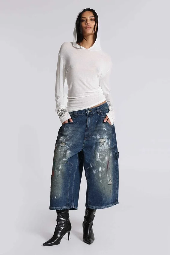 Splatter Crop XL Carpenter-Jeans