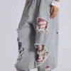 Stars and Stripes Distressed Monster Joggers