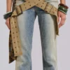 Strap Up-jeans i stonewash
