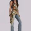 Strap Up-jeans i stonewash