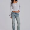 Cooper Bootcut-Jeans i ljusblått