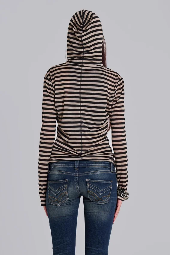 Stripe Mist-hoodie