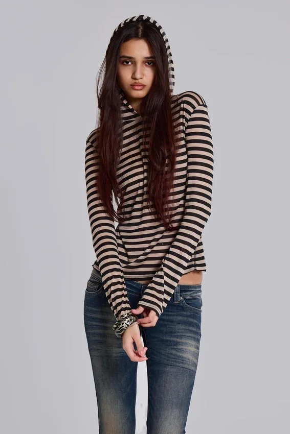 Stripe Mist-hoodie