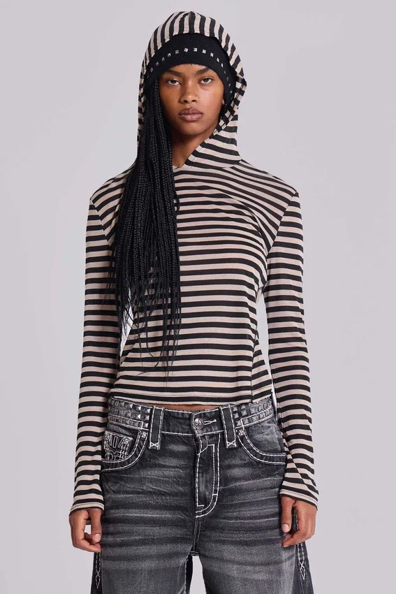 Stripe Mist-hoodie