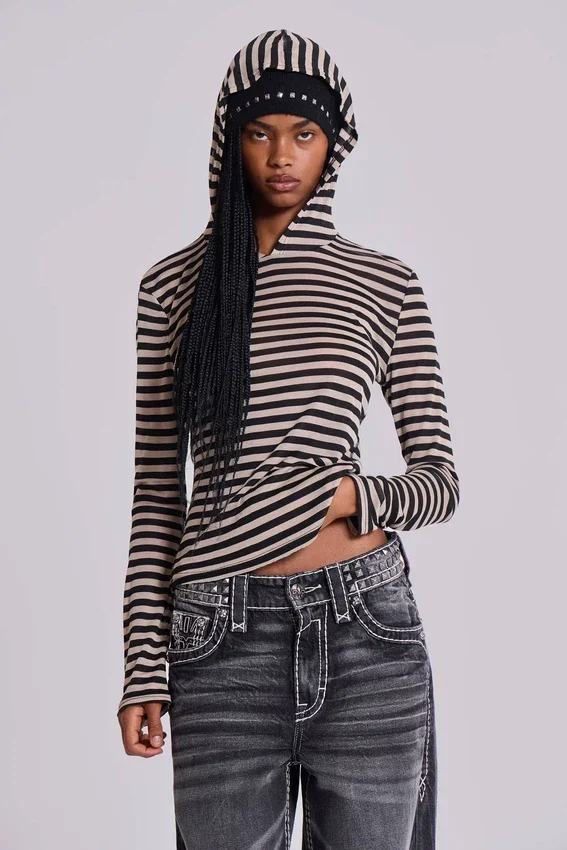 Stripe Mist-hoodie