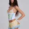 Sugar-minishorts i satin och spets