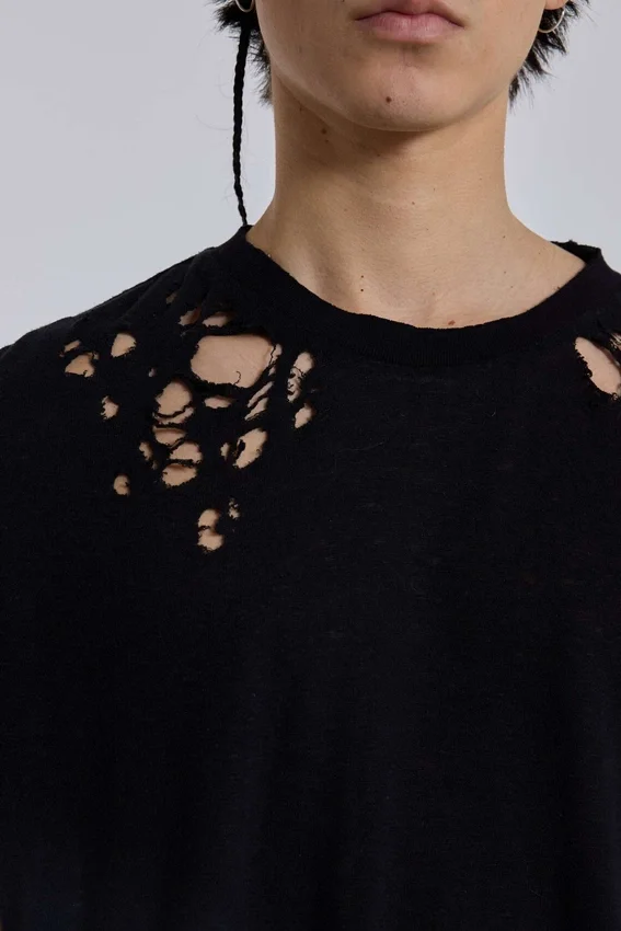 Svart Bite-T-shirt