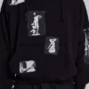 Svart Devoted Patch-hoodie