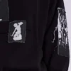 Svart Devoted Patch-hoodie