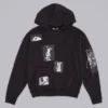 Svart Devoted Patch-hoodie