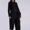 Svart Military Monster Hoodie