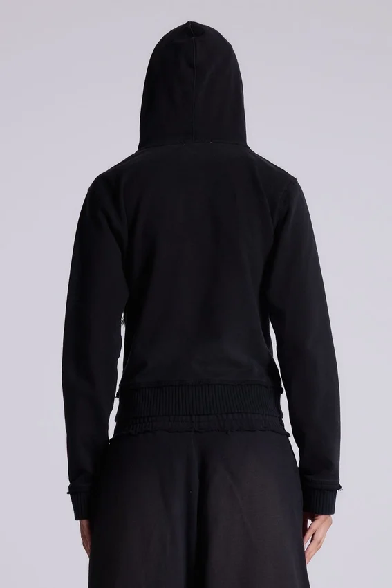Svart Military Monster Hoodie