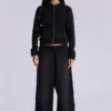 Svart Military Monster Hoodie