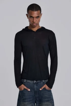 Svart Mist-hoodie