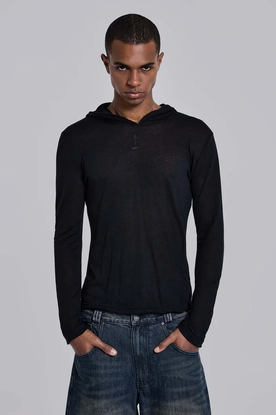 Svart Mist-hoodie