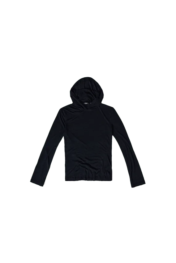 Svart Mist-hoodie