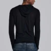 Svart Mist-hoodie