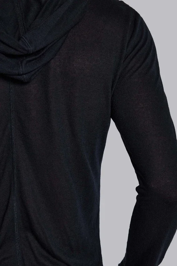 Svart Mist-hoodie
