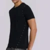 Svart Mist-T-shirt med nitar