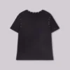 Svart Mist-T-shirt med nitar