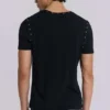 Svart Mist-T-shirt med nitar