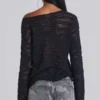 Svart Stray Knit