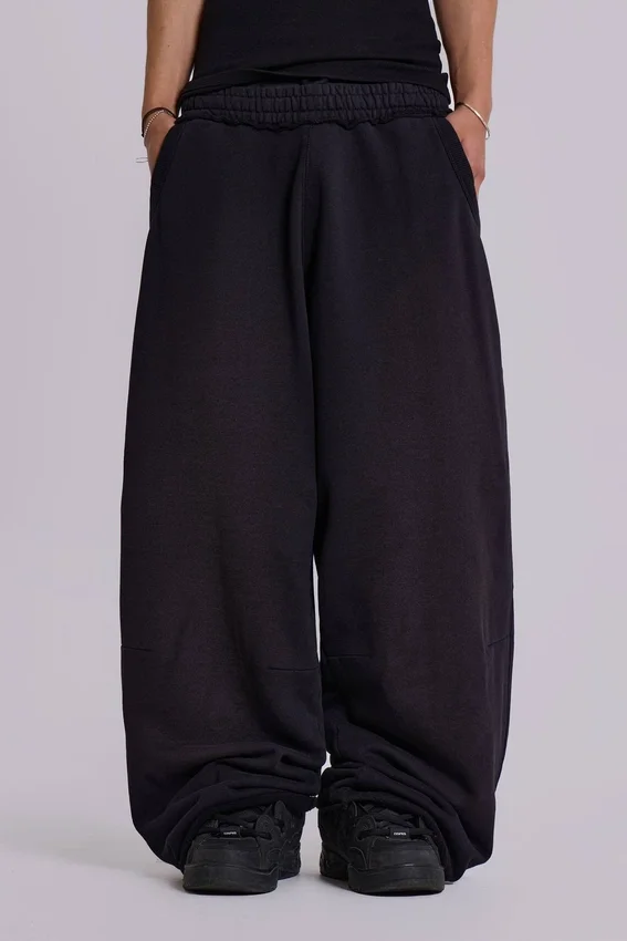 Svarta, baggy Monster Joggers