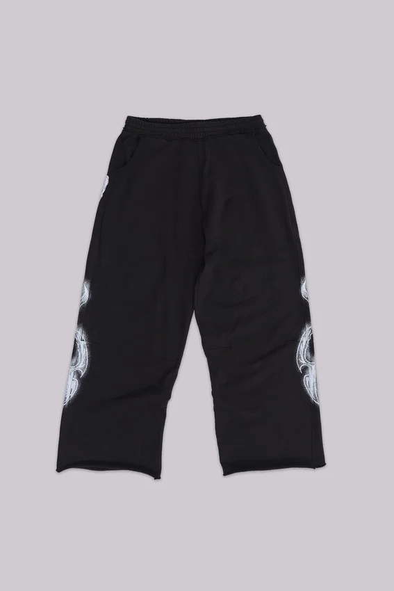 Svarta baggy Monster Joggers