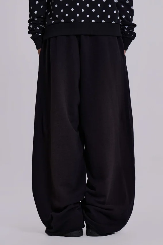 Svarta, baggy Monster Joggers