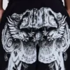 Svarta baggy Monster Joggers