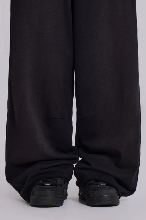 Svarta, baggy Monster Joggers