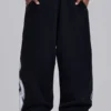 Svarta baggy Monster Joggers