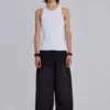 Svarta, baggy Monster Joggers med uppvikt nederkant