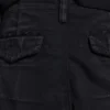 Svarta Beach Cargo-shorts med slitna detaljer