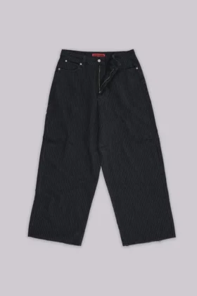 Svarta, finrandiga XL Colossus Jeans